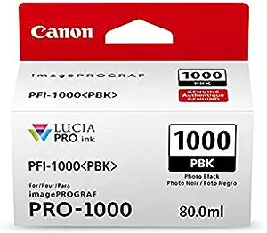 Cartouche d'encre jet d'encre originale Canon PFI-1000 - Pack noir photo