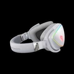 Casque de jeu ASUS ROG Delta White RGB avec Hi-Res ESS Quad-DAC, RBG circulaire l