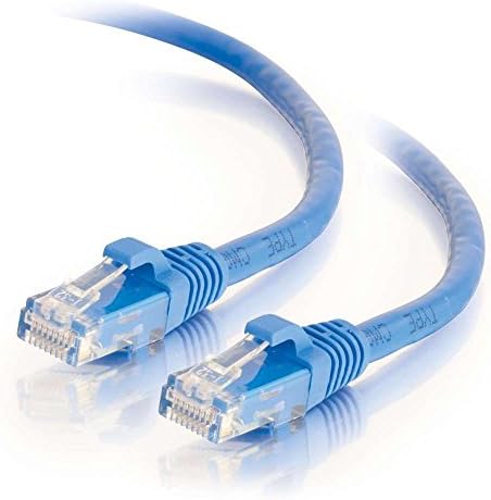 Câble de raccordement réseau Ethernet C2G Cat6 sans accroc non blindé (UTP) de 8 pieds - Bleu