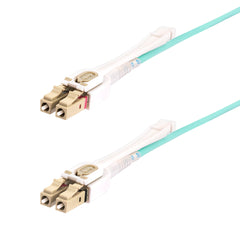 StarTech.com Câble fibre optique multimode LC vers LC (UPC) OM4 4 m (13 pieds), languettes push-pull, 50/125 µm, réseaux 100G, insensible aux courbures, LSZH