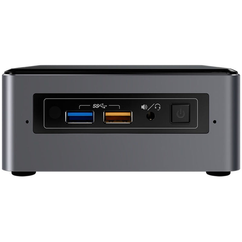 JUNE CANYON. 2C CELERON NUC7 ESSENTIAL NUC7CJYSAMN W/ HDD, 4G DDR4; 32GB eMMC storage; WIN10 H; CODEC ;US CORD. Supports Intel UHD 600 Graphics. Up to 7.1 multichanneldigital audio via DMI or Thunderbolt 3