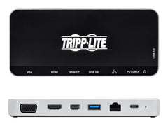 Station d'accueil USB C Hub triple affichage 4K HDMI VGA USB A/C Gbe