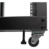 8U Open Frame Server Rack w/ adjustable mounting depth of 22in-40in & 18in tall