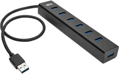 Tripp Lite by Eaton Mini hub portable USB 3.0 SuperSpeed ​​à 7 ports, aluminium