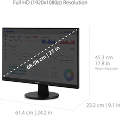 MONITOR 27IN MVA HDMI/VGA 1920X1080 RES