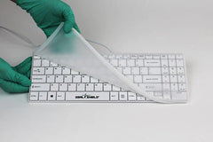 Clavier de style Chiclet à profil bas de qualité médicale CleanWipe avec coque amovible. D