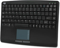 Adesso AKB-410UB Slim Touch Mini Keyboard with Built in Touchpad