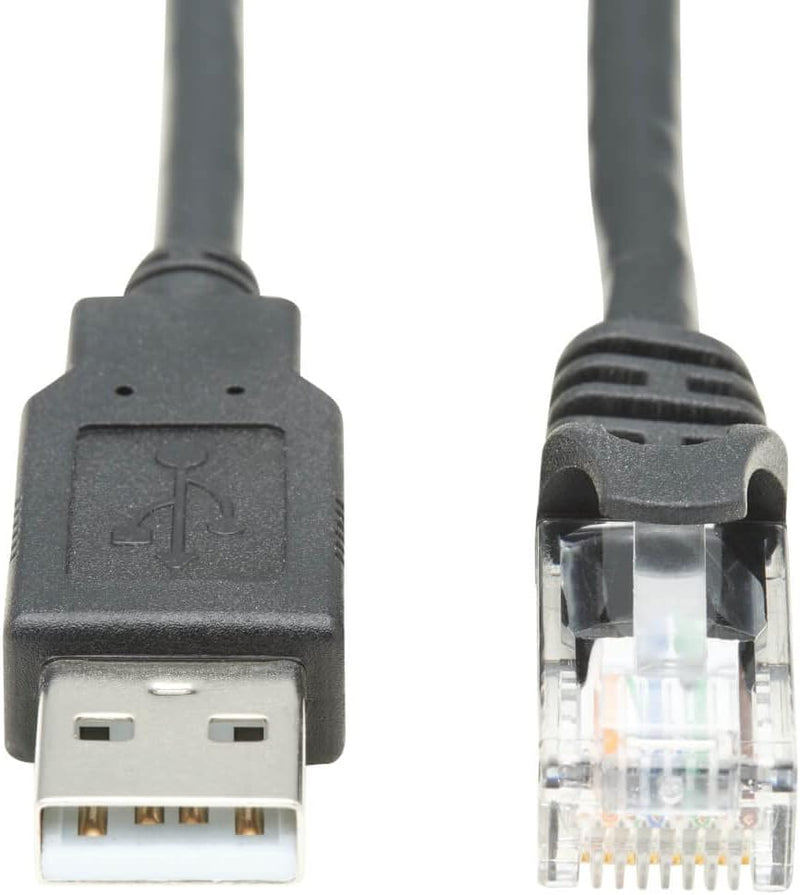 Câble de console USB-A vers RJ45 (M/M) - Compatible Cisco, 250 Kbps, 10 pi,