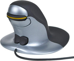 Posturite Penguin Ambidextrous Vertical Mouse for PC/Mac, Medium Size, Corded, B