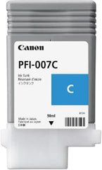 Cartouche d'encre jet d'encre originale Canon PFI-007C - Pack cyan colorant