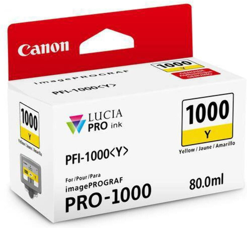 Canon LUCIA PRO PFI-1000Y Original Inkjet Ink Cartridge - Yellow Pack