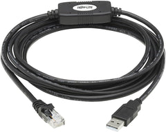 Câble de console USB-A vers RJ45 (M/M) - Compatible Cisco, 250 Kbps, 10 pi,