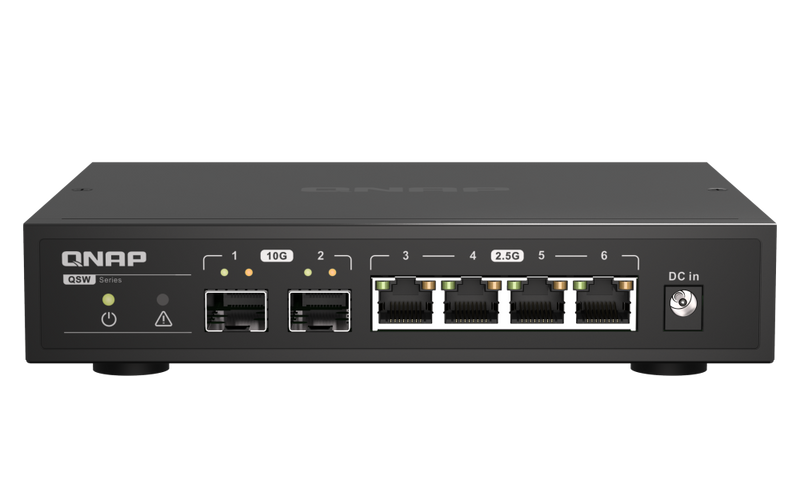 QNAP DESKTOP QSW-2104-2S-US, COMMUTATEUR NON GÉRÉ, 4 PORTS 2,5 Gbit/s, NÉGOCIATION AUTOMATIQUE (