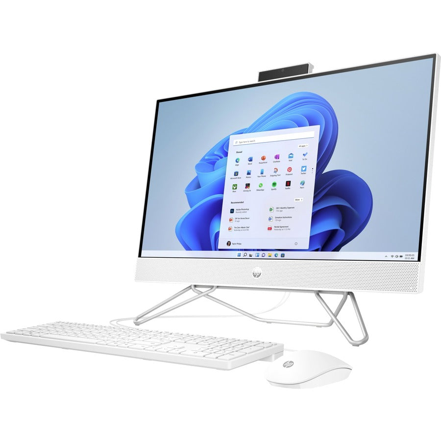 HP 27 inch All-in-One Desktop PC 27-cb0029,AMD Ryzen 7 5700U,16GB DDR4,512GB PCIe NVMe M.2 SSD,27,touch,FHD (1920 x 1080),AMD Radeon Graphics,802.11a/b/g/n/ac (1x1) Wi-Fi and BT,HP Wide Vision 1080p FHD IR privacy camera,white wired kb and mouse,W11H6 PLS