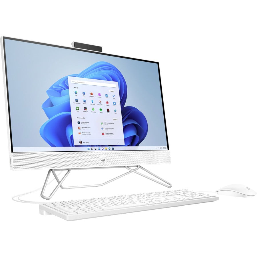 HP 27 inch All-in-One Desktop PC 27-cb0029,AMD Ryzen 7 5700U,16GB DDR4,512GB PCIe NVMe M.2 SSD,27,touch,FHD (1920 x 1080),AMD Radeon Graphics,802.11a/b/g/n/ac (1x1) Wi-Fi and BT,HP Wide Vision 1080p FHD IR privacy camera,white wired kb and mouse,W11H6 PLS