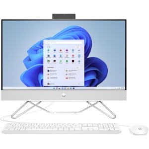 HP 27 inch All-in-One Desktop PC 27-cb0029,AMD Ryzen 7 5700U,16GB DDR4,512GB PCIe NVMe M.2 SSD,27,touch,FHD (1920 x 1080),AMD Radeon Graphics,802.11a/b/g/n/ac (1x1) Wi-Fi and BT,HP Wide Vision 1080p FHD IR privacy camera,white wired kb and mouse,W11H6 PLS