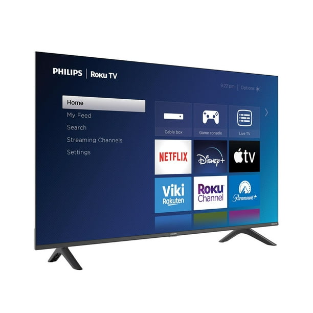 Philips Téléviseur intelligent LED Roku 4K Ultra HD (2160p) 55 pouces, HDR10, 120 PMR, 4K Ultra HD, 2160p, HDR10, 120PMR