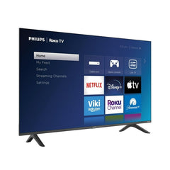 Philips 55in 4K Ultra HD (2160p) Roku Smart LED TV, HDR10, 120 PMR, 4K Ultra HD, 2160p, HDR10, 120PMR