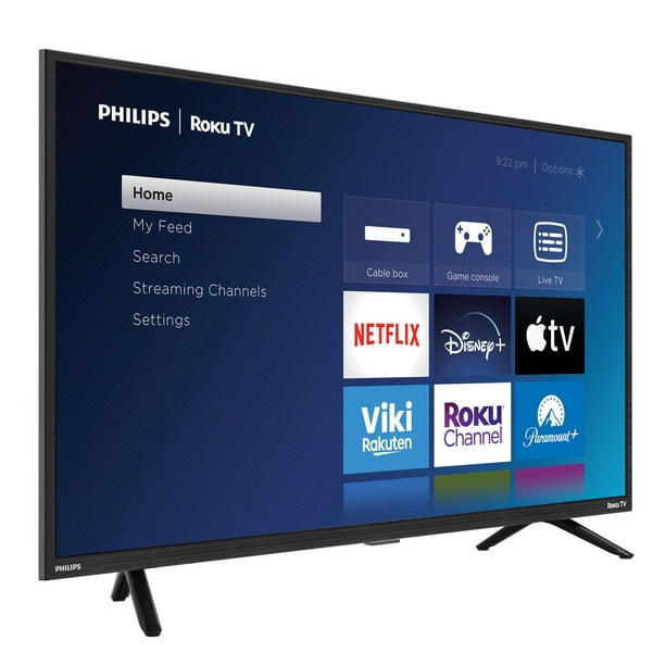 Philips Téléviseur intelligent LED Roku FHD (1080p) 32 po, 3 HDMI, 1 USB (32PFL6573/F6)