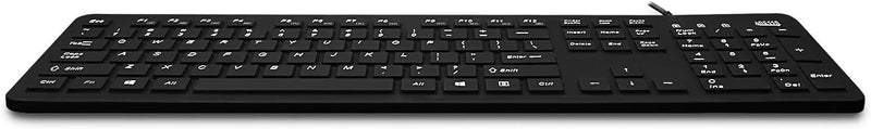 ANTIMICROBIAL WATERPROOF ADVANCED SILICONE DESKTOP KEYBOARD - PROTECTS AGAINST W