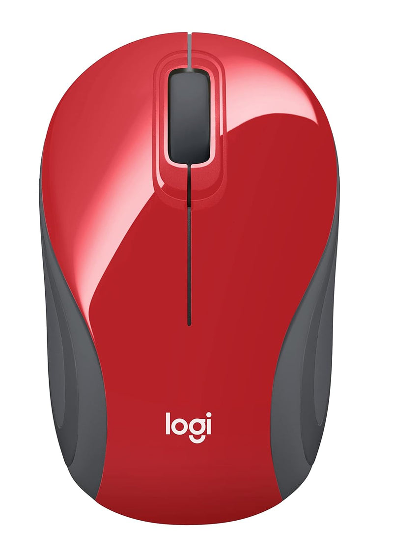 MOUSE WIRELESS MINI M187 - RED