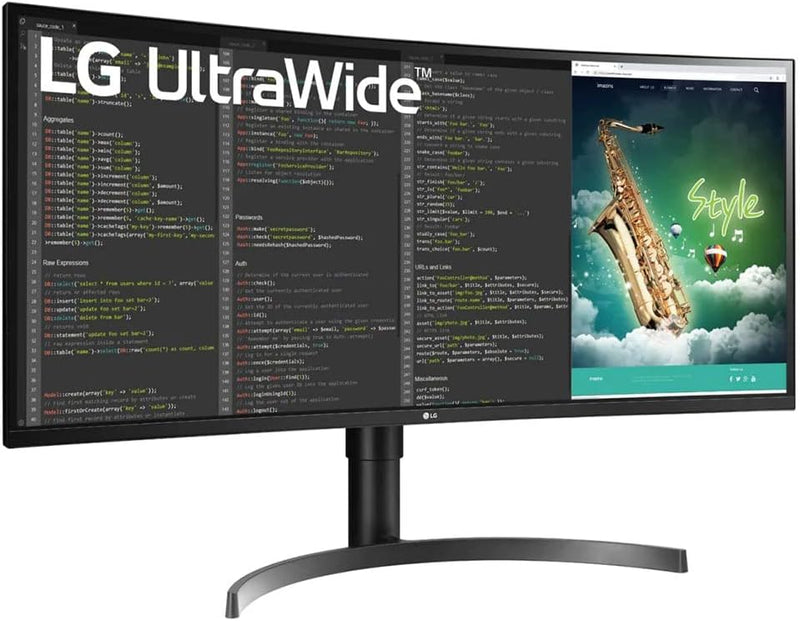 LG Ultrawide 35BN75CN-B 35" Class UW-QHD Curved Screen Gaming LCD Monitor - 21:9 - Textured Black, Black Hairline