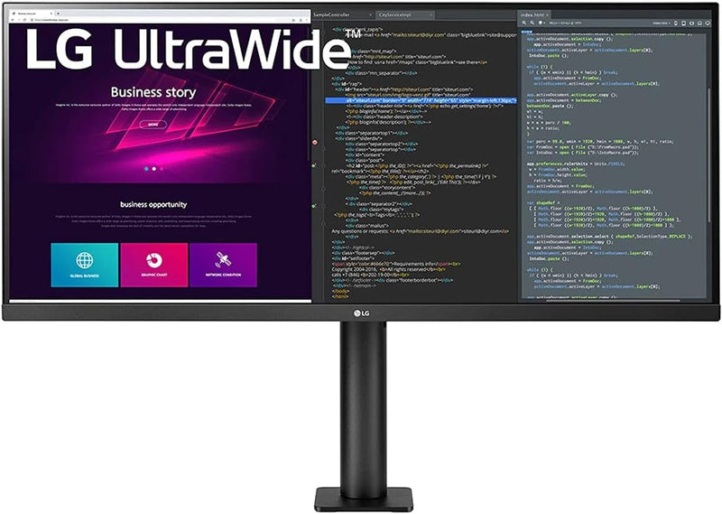 LG Ultrawide 34WN780-B 34" Class UW-QHD LCD Monitor - 21:9 - Textured Black