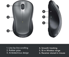 LOGITECH WIRELESS MOUSE M310 - SILVER