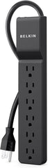 Belkin 6-Outlet Home and Office Surge Protector - 4 foot cord - Black - 720 Joules