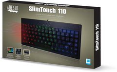 Adesso SlimTouch 110 - 3-Color Illuminated Mini Keyboard