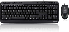 Adesso AKB-132CB - Antimicrobial Multimedia Desktop Keyboard and Mouse