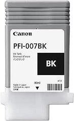 Cartouche d'encre jet d'encre originale Canon PFI-007BK - Pack colorant noir