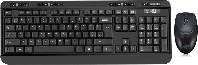 Adesso Antimicrobial Wireless keyboard & mouse combo French Canadian