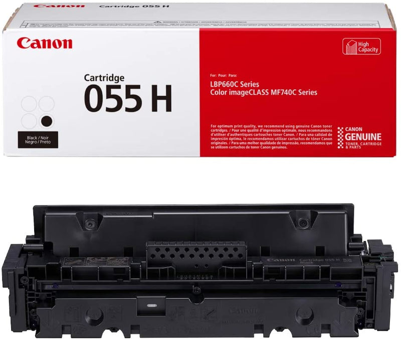 Cartouche de toner laser originale à haut rendement Canon 055 - Noir - 1 paquet