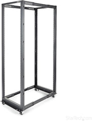 StarTech.com 4-Post 42U Mobile Open Frame Server Rack, 19