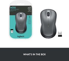 LOGITECH WIRELESS MOUSE M310 - SILVER