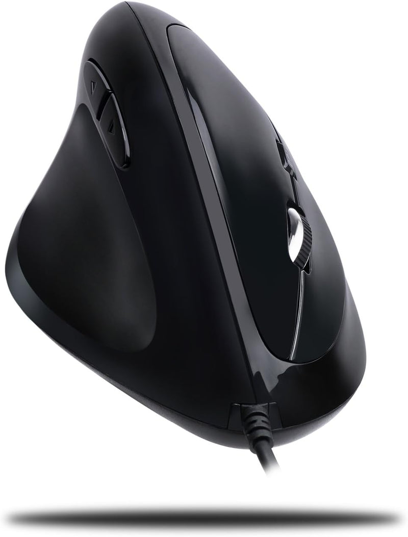 iMouse E7- Adesso Left-Handed Vertical Ergonomic Programable Gaming Mouse with a