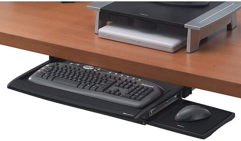 Fellowes Deluxe Keyboard Drawer With Soft Touch Wrist Rest