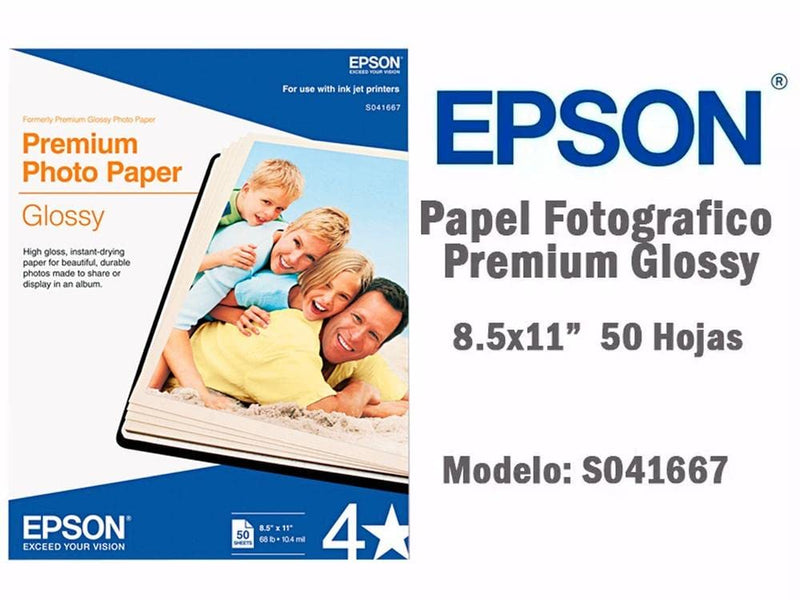 Epson Premium Glossy photo paper - Letter A Size (8.5 in x 11 in)