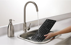 ANTIMICROBIAL WATERPROOF ADVANCED SILICONE DESKTOP KEYBOARD - PROTECTS AGAINST W