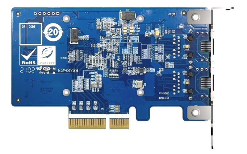 QNAP INC. DUAL-PORT (10GBASE-T) 10GBE NETWORK EXPANSION CARD, INTEL X710, PCIE G