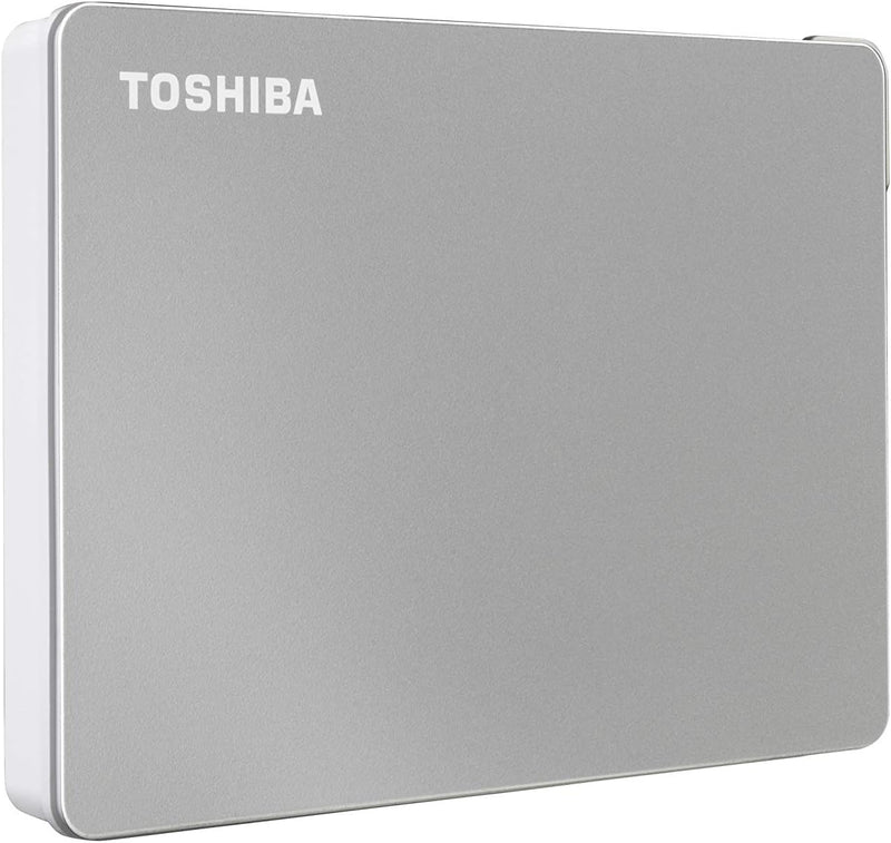 Toshiba Canvio Flex HDTX120XSCAA 2 TB Portable Hard Drive - External - Silver