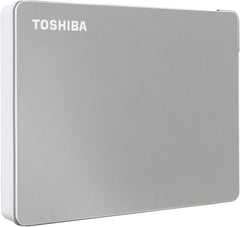 Toshiba Canvio Flex HDTX120XSCAA 2 TB Portable Hard Drive - External - Silver