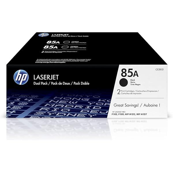 Lot de 2 cartouches de toner noir d'origine HP 85A LaserJet