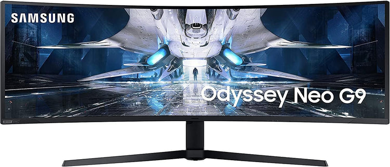 Samsung Odyssey Neo G9 S49AG952NN 49" Class Dual Quad HD (DQHD) Curved Screen Gaming LCD Monitor - 32:9 - Black