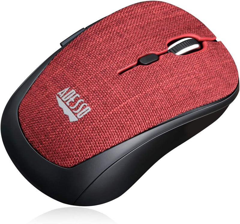 iMouse S80R - Mini souris optique en tissu sans fil (rouge)