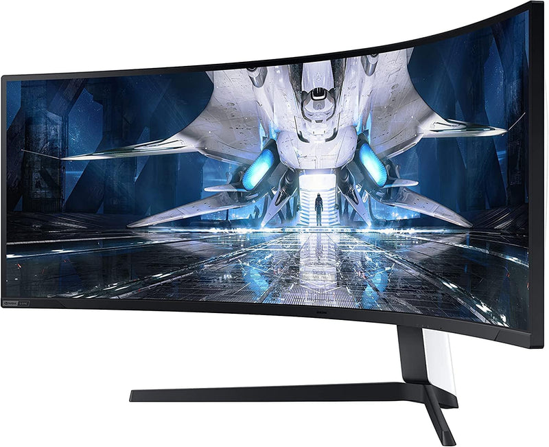 Moniteur LCD incurvé de jeu Samsung Odyssey Neo G9 S49AG952NN de 49 pouces avec double résolution Quad HD (DQHD) - 32:9 - Noir