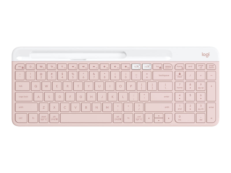 CLAVIER SANS FIL MULTI-APPAREILS LOGITECH SLIM K580-ROSE