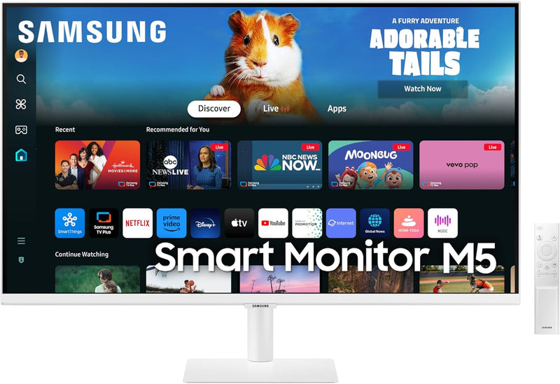Moniteur intelligent Samsung 32 pouces Full HD, blanc 