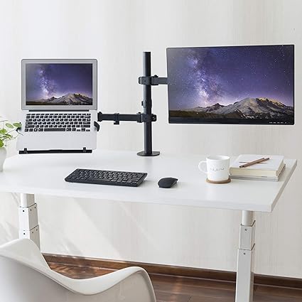 StarTech.com VESA Laptop Tray, Adjustable Monitor Arm Laptop Tray, Secures Notebooks up to 4.5kg (9.9lb), 75x75 & 100x100 VESA, Ventilated